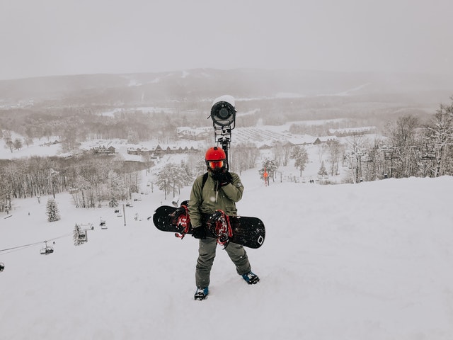 winter mountain ski or snowboarding trip