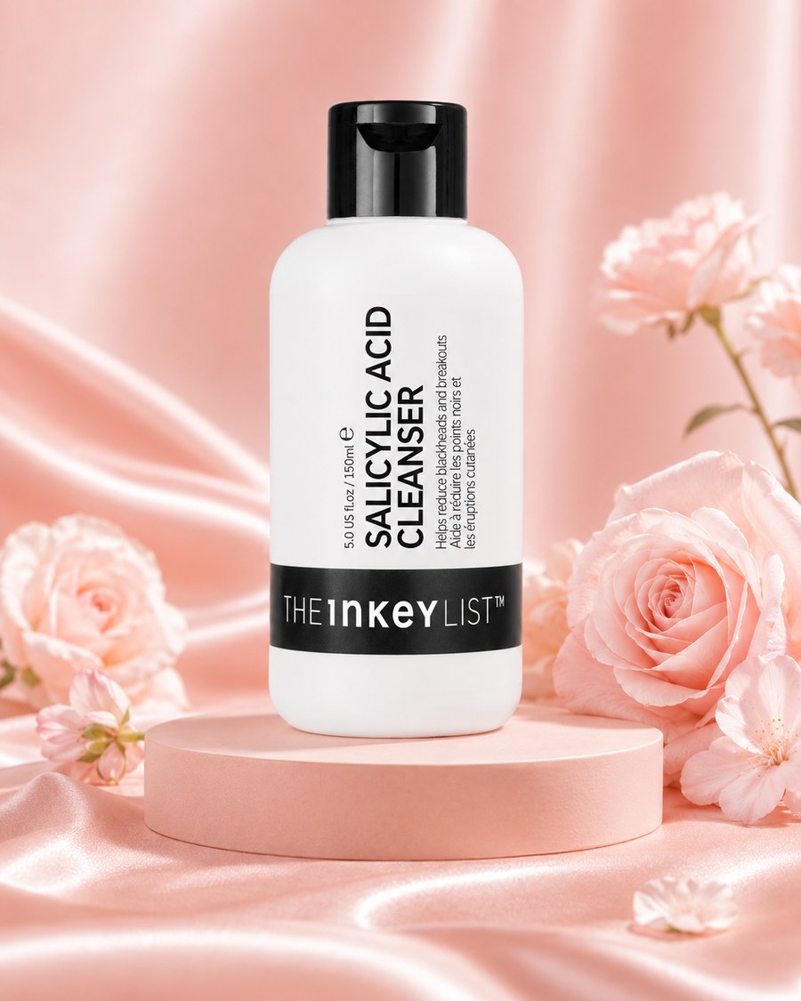 The INKEY List Salicylic Acid Cleanser skincare product image for blackheads, congested pores and breakout-prone skin routines