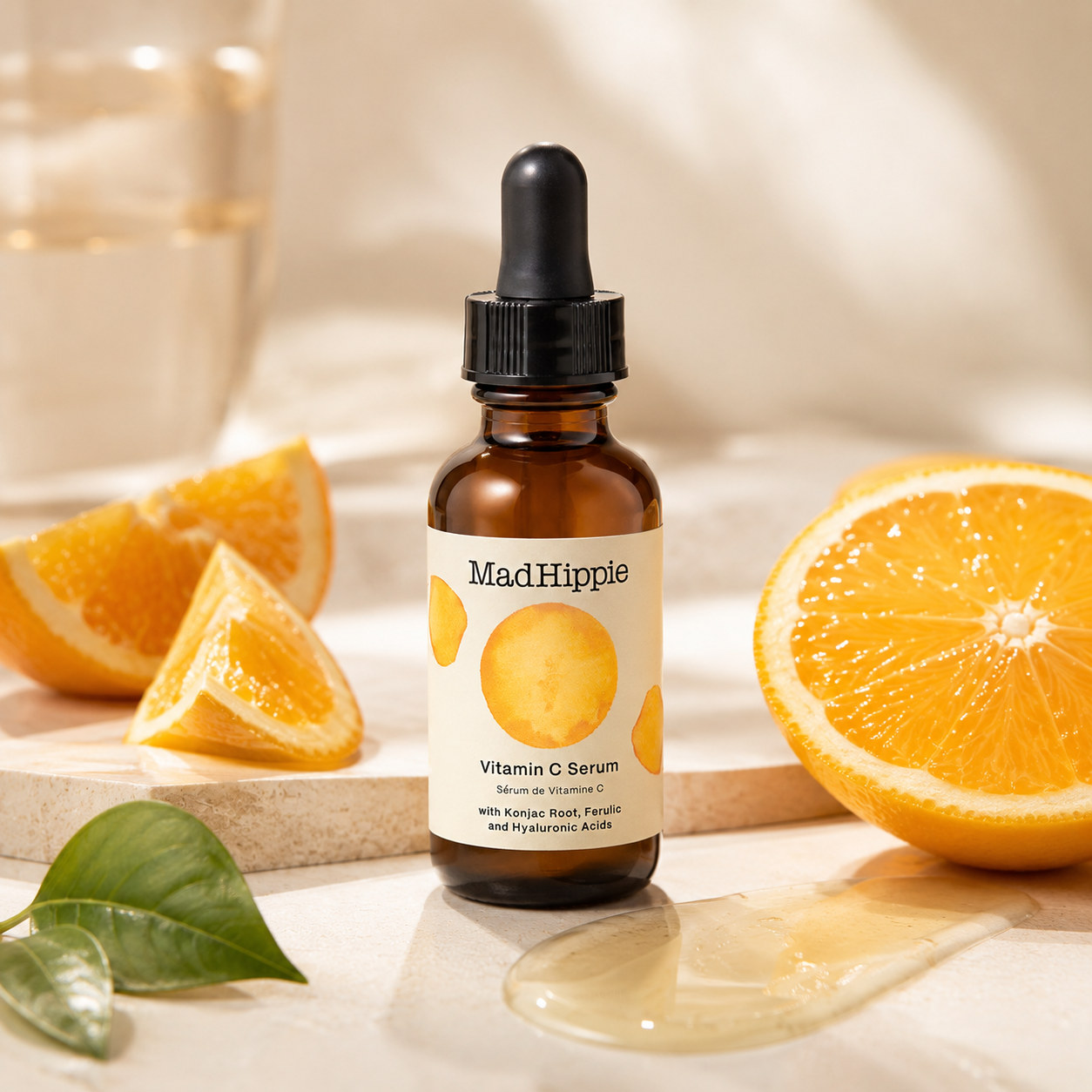 Mad Hippie Vitamin C Serum futuristic product review mockup