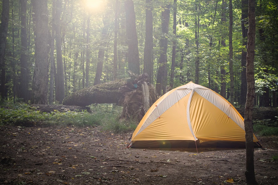 set your tent leveled and flat at your camping spot