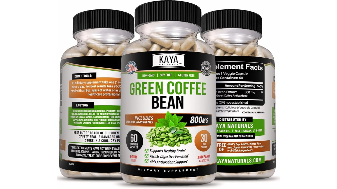 Kaya Naturals Green Coffee Bean Extract – Weight Loss Support