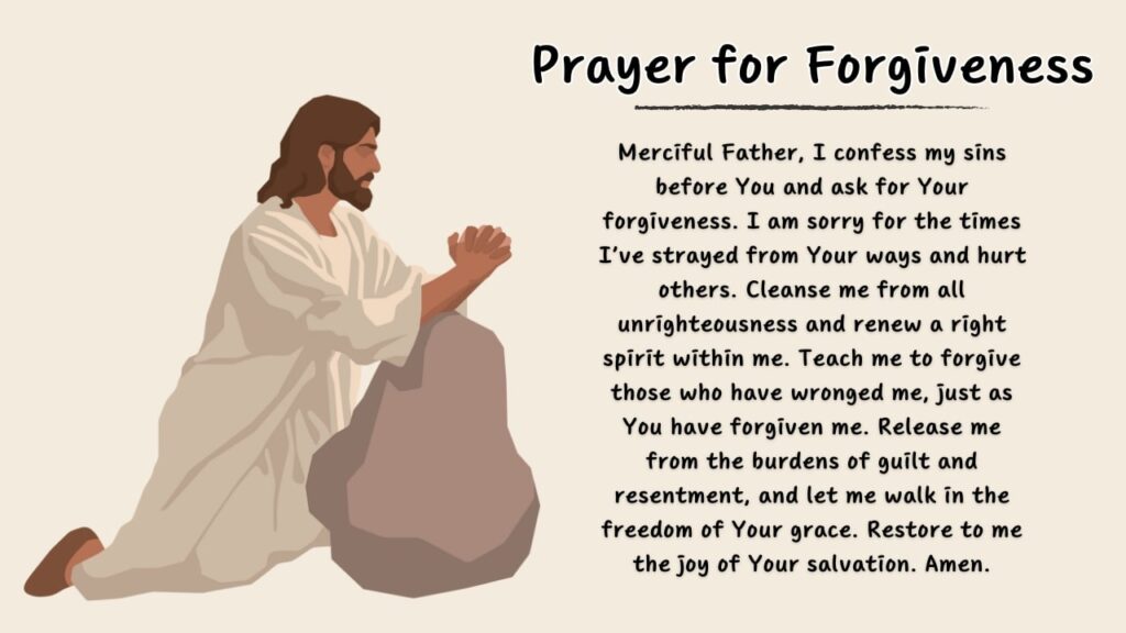 Prayer for Forgiveness