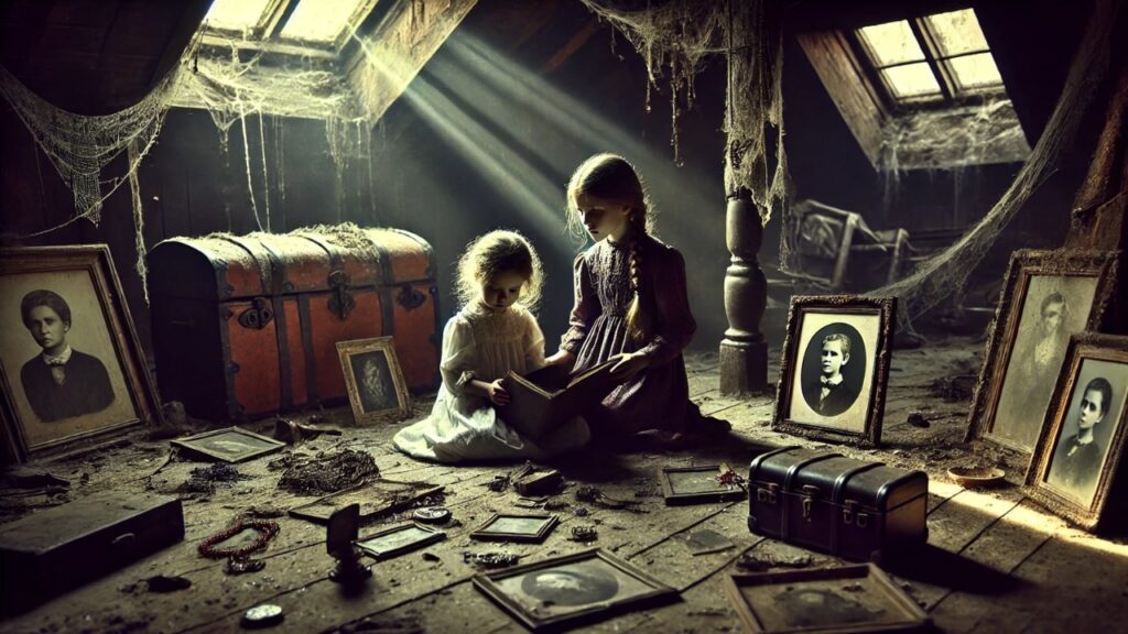 The Discovery in the Attic by the two sisters
