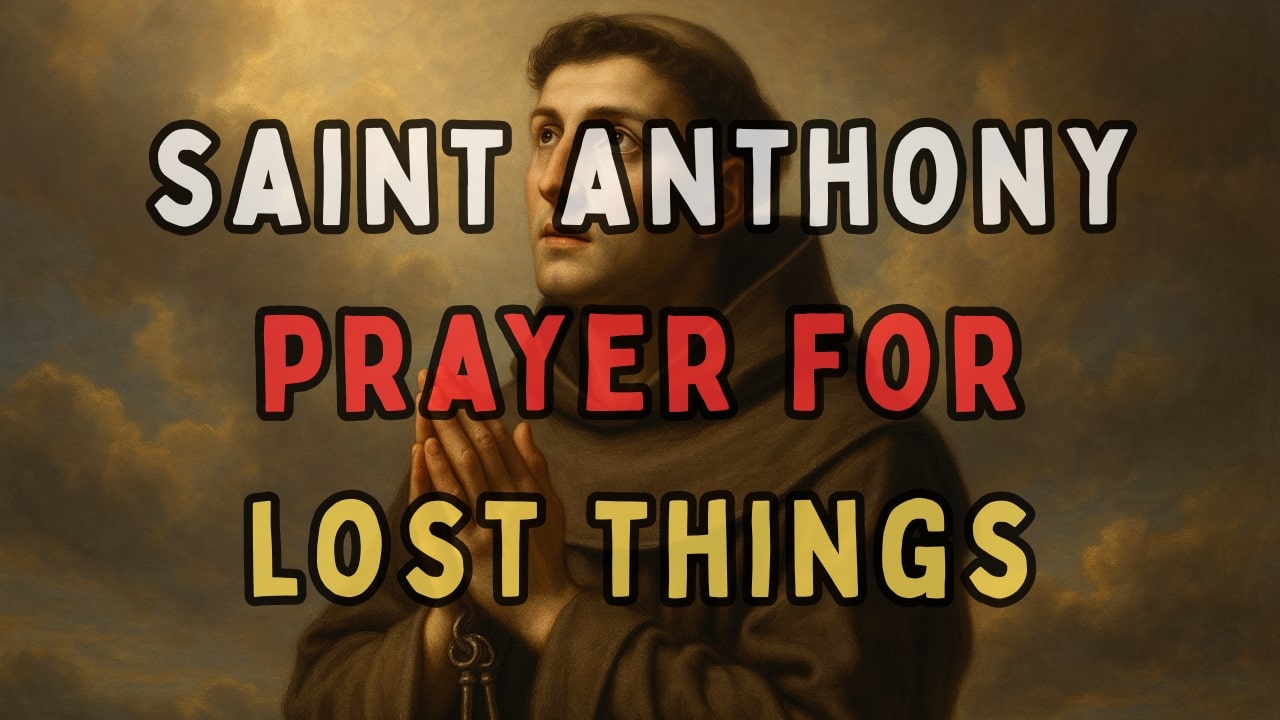 saint anthony prayer for lost things