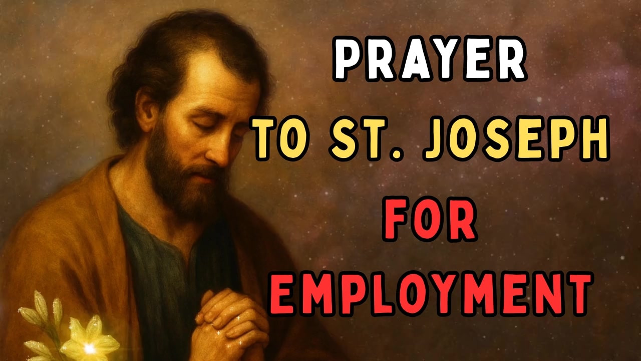Prayer to St. Joseph for Employment