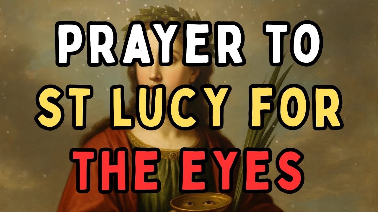 prayer to st lucy for the eyes