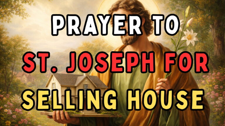 Prayer to St Joseph for Selling a House (Powerful & Peaceful)