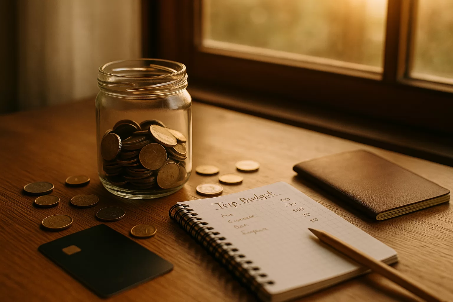 Money to travel fund built from small savings for a future trip